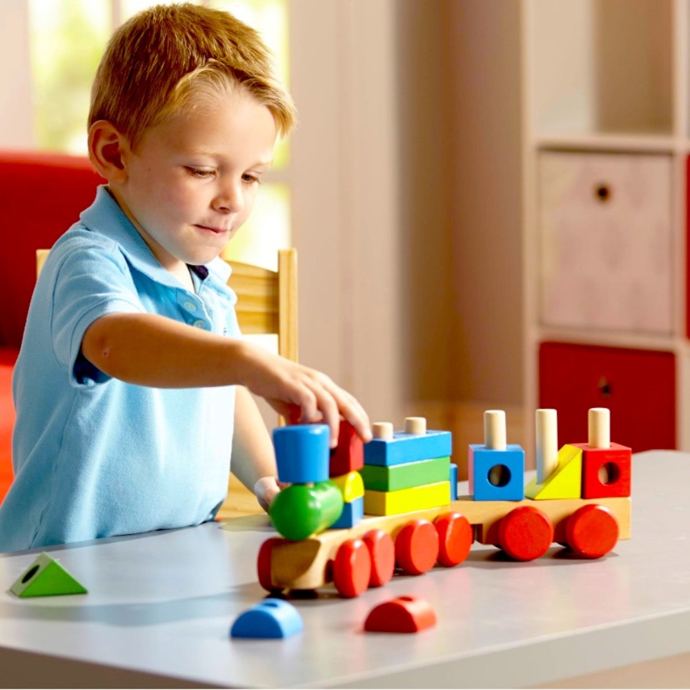 Melissa & Doug Stacking Train Toddler Toy